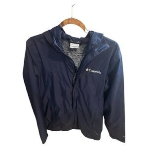 Men’s Columbia Navy Windbreaker/Rain Resistant Jacket